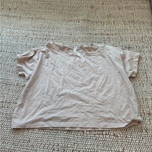 lululemon athletica Light Beige Short Sleeve Tee